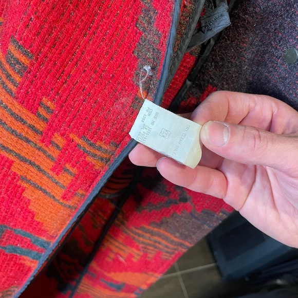 Vintage Woolrich Women’s Wool Long Coat Blanket Southwest Aztec Size M - Picture 10 of 10